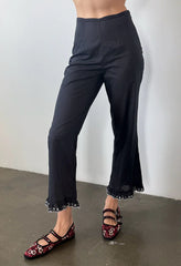 Kaja Black Cotton Voile Pant