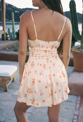 Maia Bouquet Print Satin Dress