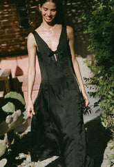 Serena Black Cupro Dress