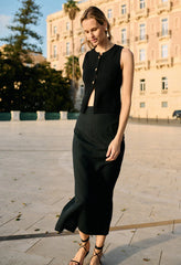 Enea Knit Black Vest