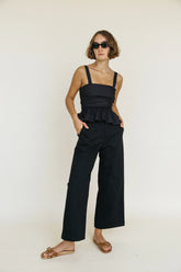 Orlando Sustainable Canvas Pant Black
