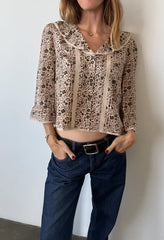Nita Cherry Blossom Silk Top