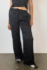 Marceau Black Jacquard Pant