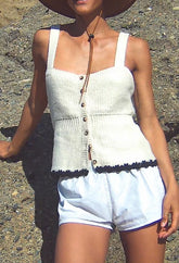 Iren Ivory Knit Top