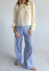 Jona Cream Silk Top