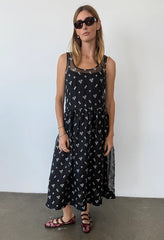 Mariella Black Organza Dress