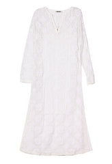 Martino White Crochet Dress