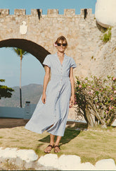 Naomi Stripe Cotton Dress
