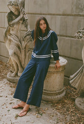 Orlando Navy Cotton Pant