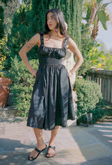 Lara Dress Black Cotton