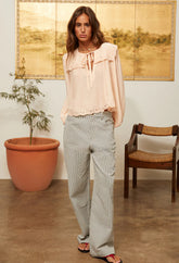 Eloise Stripe Twill Pant