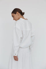 Gemma Top White Cotton