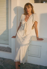 Brunello Ivory Silk Dress