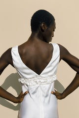 Carolinne Dress Ivory Sustainable