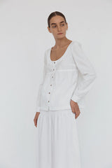 Ines Top White Cotton