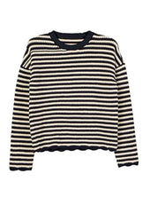 Febo Navy Stripe Pullover