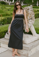Dalla Black Cotton Dress