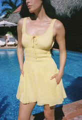 Gianluca Sun Gingham Cotton Dress