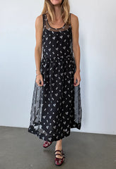Mariella Black Organza Dress
