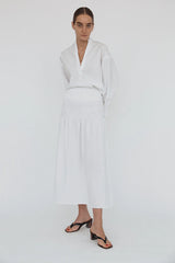 Gemma Top White Cotton