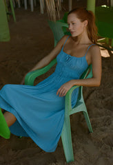 Gabriela Amalfi Blue Silky Dress