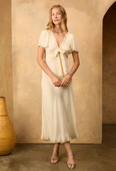 Brunello Ivory Silk Dress