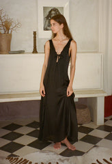 Serena Black Cupro Dress