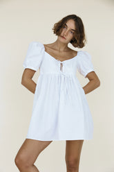 Ischia Dress White Washed Cotton