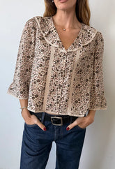 Nita Cherry Blossom Silk Top