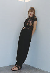 Pauli Black Silk Pant