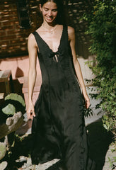 Serena Black Cupro Dress