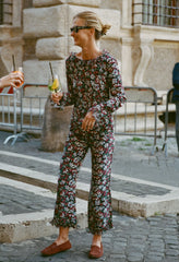 Kaja Pant Peonia Print