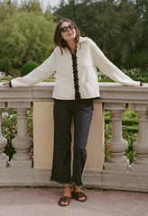 Kaja Black Cotton Voile Pant