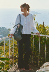 Anaia White Embroidered Cotton Top