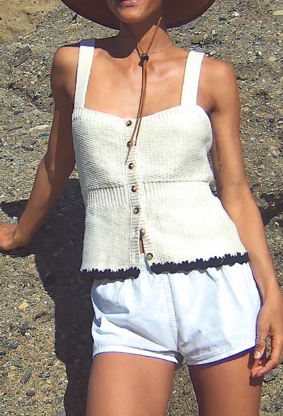 Iren Ivory Knit Top