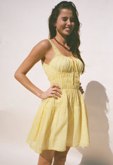 Gianluca Sun Gingham Cotton Dress