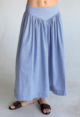 Zoe Stripe Cotton Skirt