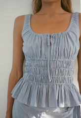 Gigi Stripe Cotton Top