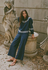 Orlando Navy Cotton Pant