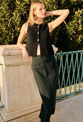 Enea Knit Black Vest