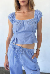 Marceau Striped Cotton Poplin Pant
