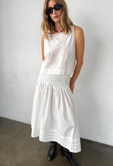 Lexi Top White Cotton Poplin