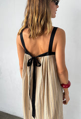 Eldrid Dress Dune Yarn-Dyed Cotton