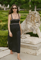 Dalla Black Cotton Dress