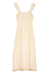 Amalie Cream Silk Dress
