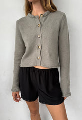 Dito Black Embroidered Silk Short
