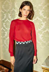 Lacerta Ruby Sheer Sweater