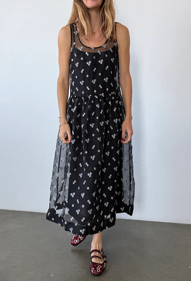 Mariella Black Organza Dress