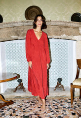 Mira Cherry Cupro Caftan