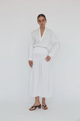 Gemma Top White Cotton